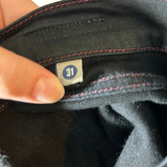 Citizens of Humanity Jeans 31 Black Thompson Medium Rise 29" Skinny Stretch - Picture 16 of 16